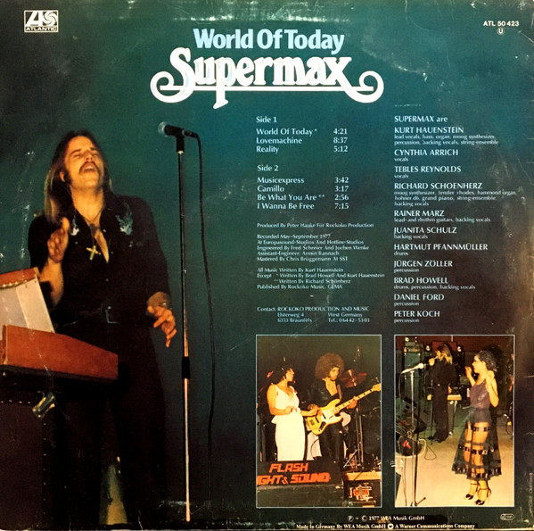 Supermax - World Of Today | Atlantic (ATL 50 423) - 2