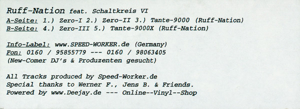 Ruff-Nation Feat. Schaltkreis VI - Ruff-Nation feat.Schaltkreis VI | Speed-Worker (none) - 7 Ruff-Nation Feat. Schaltkreis VI - Ruff-Nation feat.Schaltkreis VI | Speed-Worker (none) - 7