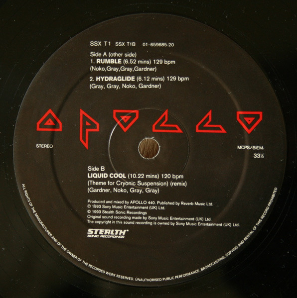 Apollo 440 - Rumble EP | Stealth Sonic Recordings (SSX T1) - 4 Apollo 440 - Rumble EP | Stealth Sonic Recordings (SSX T1) - 4