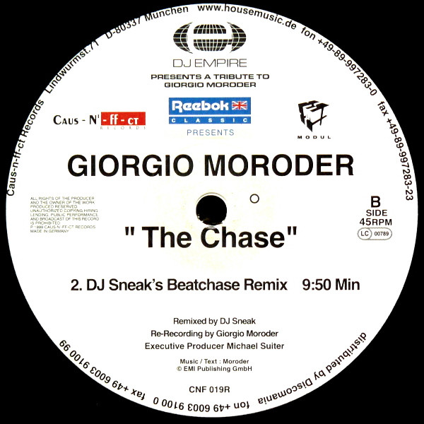 Giorgio Moroder - The Chase | Caus-N'-ff-ct (CNF 019R) - 4