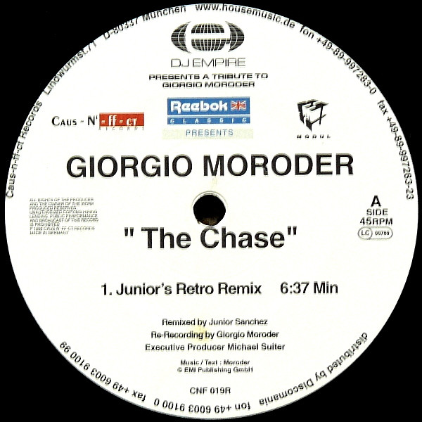 Giorgio Moroder - The Chase | Caus-N'-ff-ct (CNF 019R) - 3