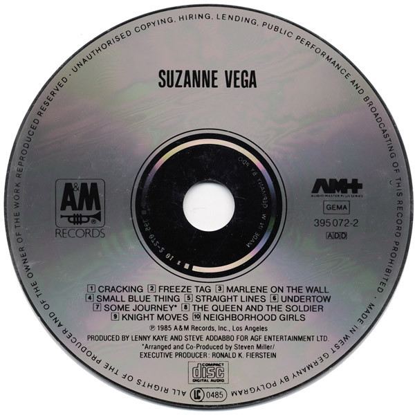 Suzanne Vega - Suzanne Vega | A&M Records (395072-2) - 3