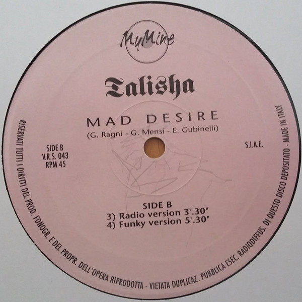 Talisha - Mad Desire | My Mine (V.R.S. 043) - 2