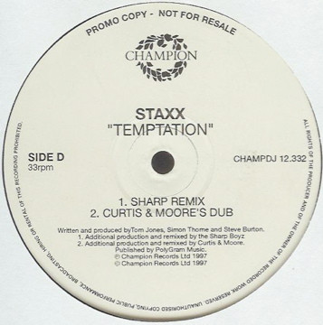 Staxx - Temptation | Champion (CHAMPDJ 12.332) - 4