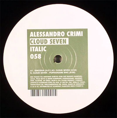 Alessandro Crimi - Cloud Seven | Italic (058)