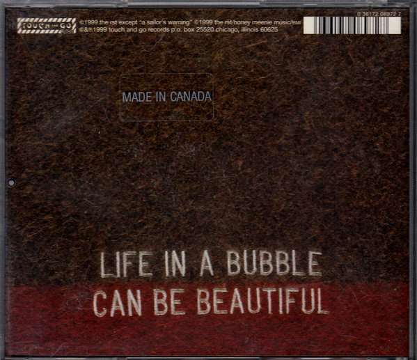 Red Stars Theory - Life In A Bubble Can Be Beautiful | Touch And Go (tg197cd) - 2