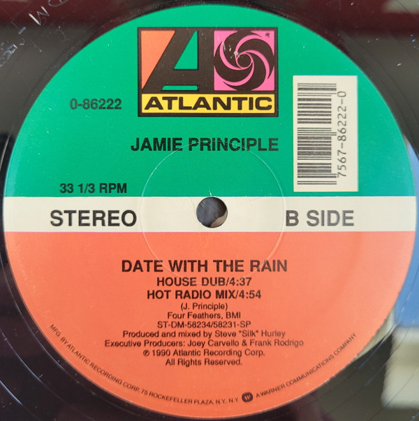 Jamie Principle - Date With The Rain | Atlantic (0-86222) - 2 Jamie Principle - Date With The Rain | Atlantic (0-86222) - 2
