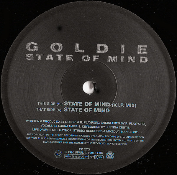 Goldie - State Of Mind | FFRR (FX 273) - 3