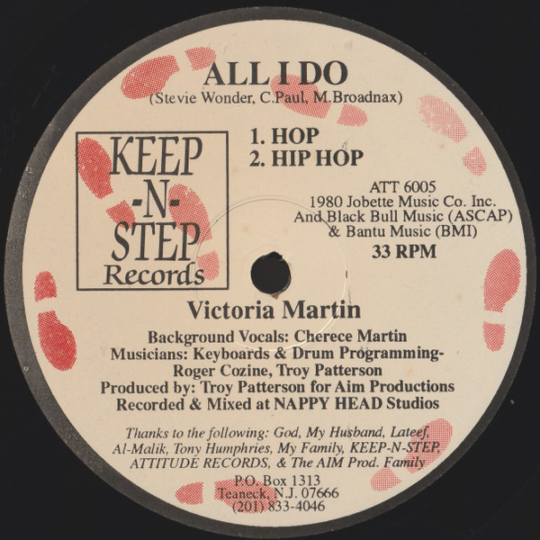 Victoria Martin - All I Do | Keep-N-Step Records (ATT6005) - main