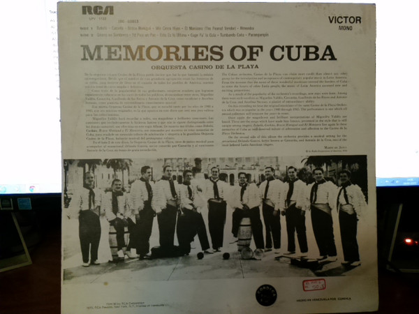 Orquesta Casino De La Playa - Memorias de Cuba | RCA Victor (LPV-1122) - 2 Orquesta Casino De La Playa - Memorias de Cuba | RCA Victor (LPV-1122) - 2