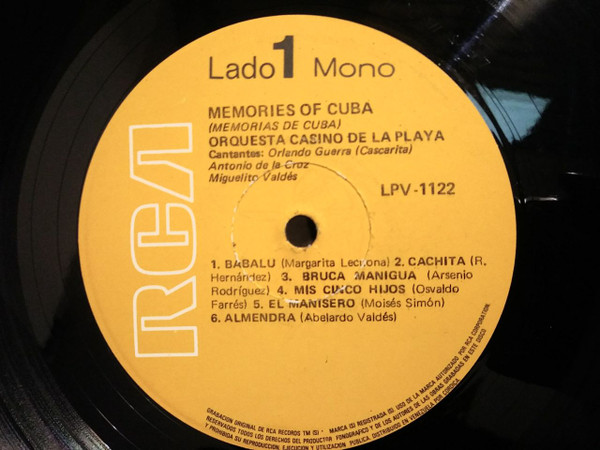 Orquesta Casino De La Playa - Memorias de Cuba | RCA Victor (LPV-1122) - 3 Orquesta Casino De La Playa - Memorias de Cuba | RCA Victor (LPV-1122) - 3