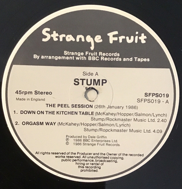 Stump - The Peel Sessions | Strange Fruit (SFPS019) - 3