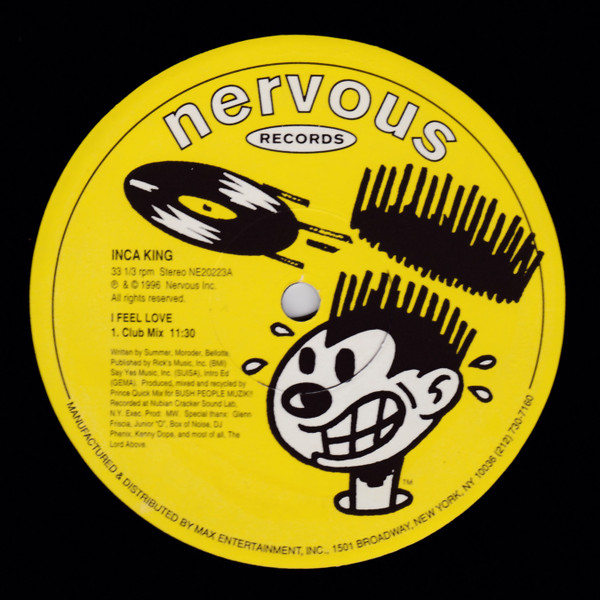 Inca King - I Feel Love | Nervous Records (NE20223) - 2