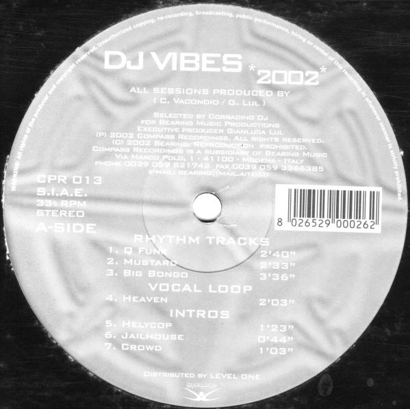 Various - DJ Vibes "2002" | Compass Recordings (CPR 013)
