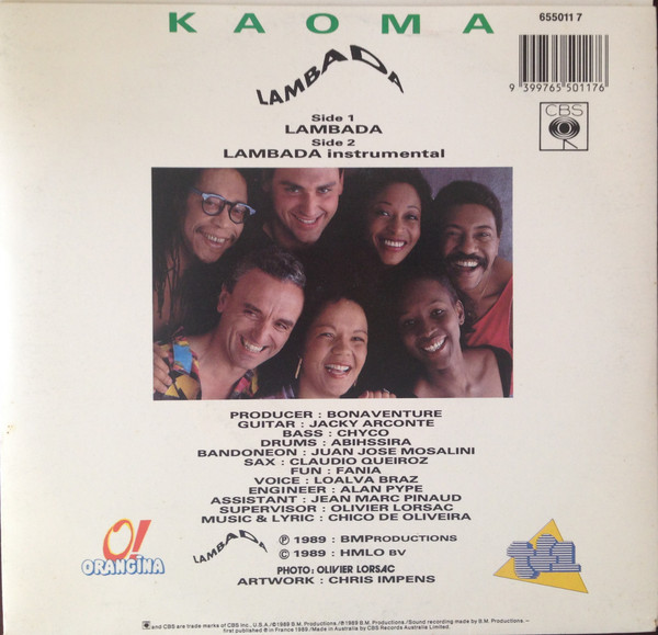 Kaoma - Lambada | CBS (655011 7) - 2