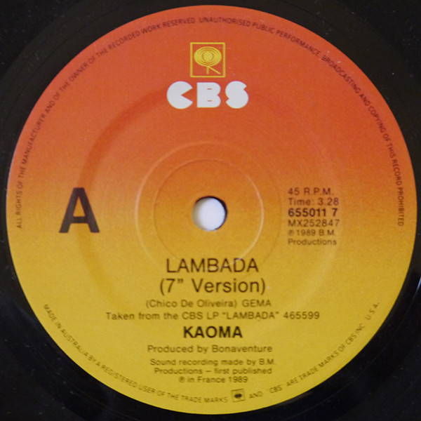 Kaoma - Lambada | CBS (655011 7) - 3