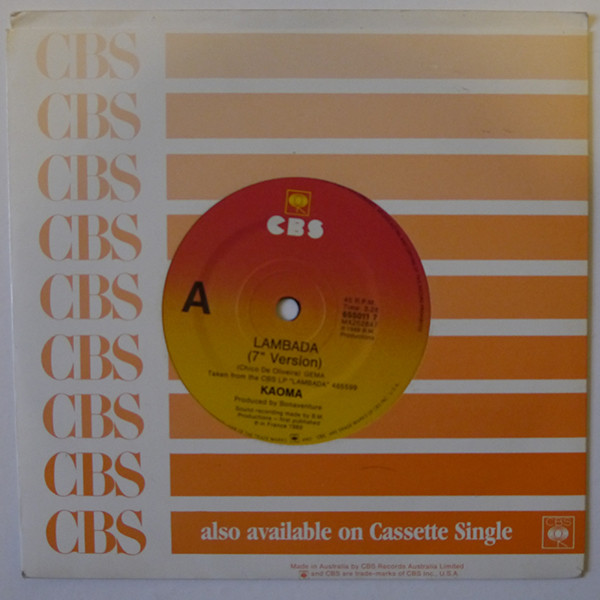 Kaoma - Lambada | CBS (655011 7) - 5