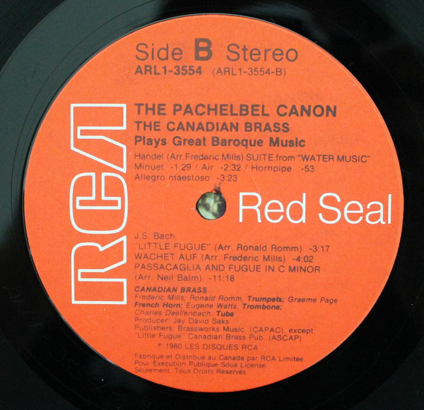 The Pachelbel Canon -The Canadian Brass Plays Great Baroque Music