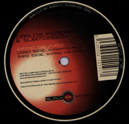 Submission & Carlos Perona - Expand The World | Black Sun Records (BLK 005)