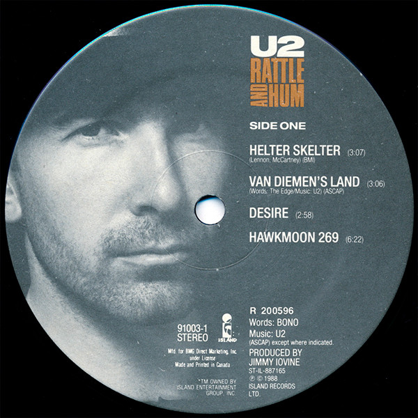 U2 - Rattle And Hum | Island Records (7 91003-1) - 4 U2 - Rattle And Hum | Island Records (7 91003-1) - 4