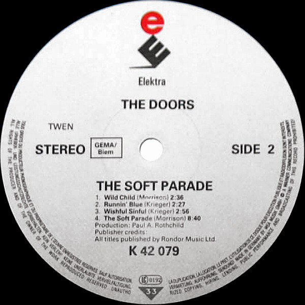 The Doors - The Soft Parade | Elektra (42 079) - 4
