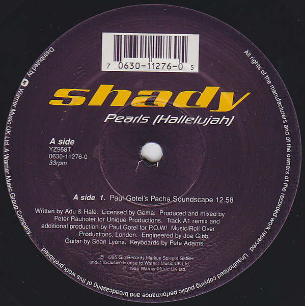 Shady - Pearls (Hallelujah) | WEA (YZ 958 T) - 3 Shady - Pearls (Hallelujah) | WEA (YZ 958 T) - 3