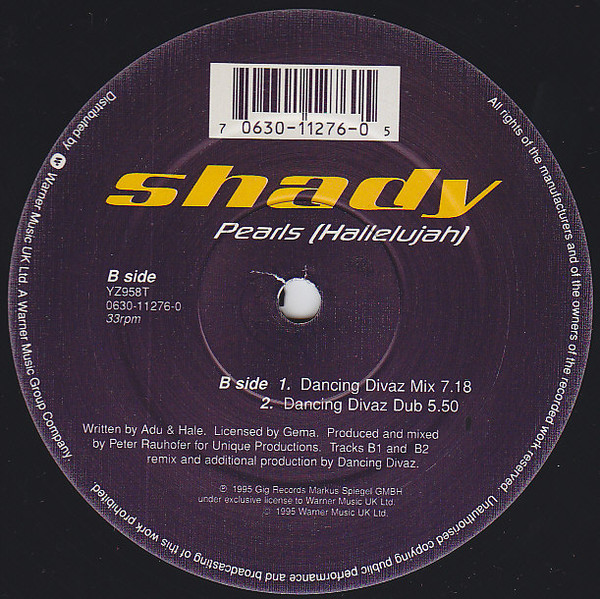 Shady - Pearls (Hallelujah) | WEA (YZ 958 T) - 4 Shady - Pearls (Hallelujah) | WEA (YZ 958 T) - 4