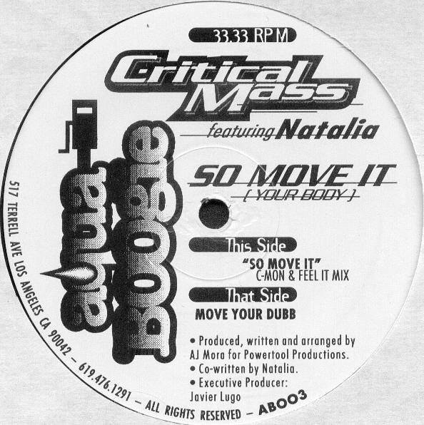 Critical Mass Featuring Natalia - So Move It (Your Body) | Aqua Boogie Records (AB003)