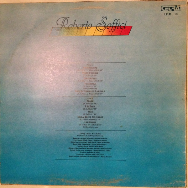 Roberto Soffici - Dimenticare | Cetra (LPX 76) - 2