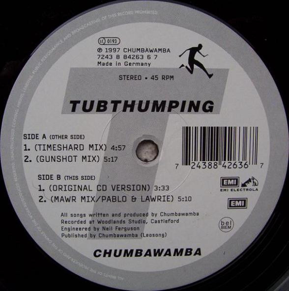 Chumbawamba - Tubthumping | EMI Electrola (7243 8 84263 6 7) - main Chumbawamba - Tubthumping | EMI Electrola (7243 8 84263 6 7) - main