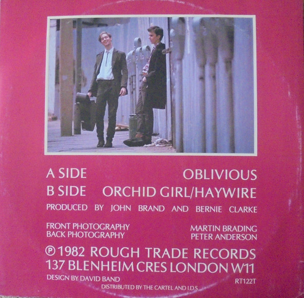 Aztec Camera - Oblivious | Rough Trade (RT 122T) - 4