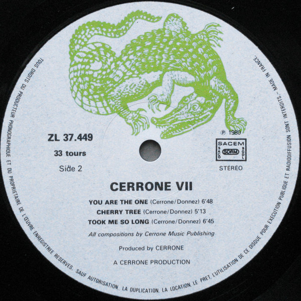 Cerrone - Cerrone VII - You Are The One | Malligator (ZL 37.449) - 4