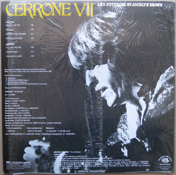 Cerrone - Cerrone VII - You Are The One | Malligator (ZL 37.449) - 2