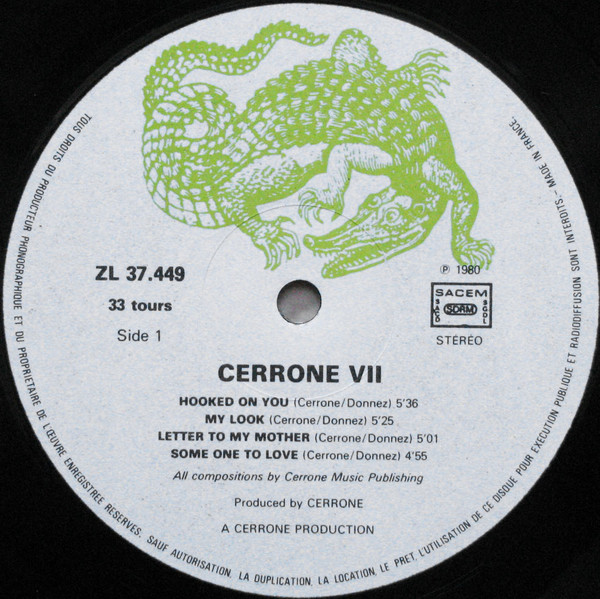 Cerrone - Cerrone VII - You Are The One | Malligator (ZL 37.449) - 3