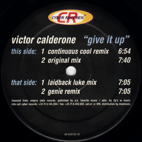 Victor Calderone - Give It Up | Cyber Records (cr 019) - 2