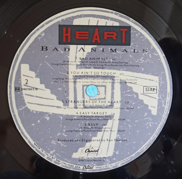 Heart - Bad Animals | EMI Electrola (64 2407661) - 6