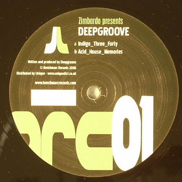Zimbardo Presents Deepgroove - Indigo Three Forty / Acid House Memories | Benchmarc Records (BENCHMARC 001) - main Zimbardo Presents Deepgroove - Indigo Three Forty / Acid House Memories | Benchmarc Records (BENCHMARC 001) - main