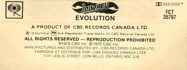 Journey - Evolution | Columbia (FCT 35797) - 2 Journey - Evolution | Columbia (FCT 35797) - 2