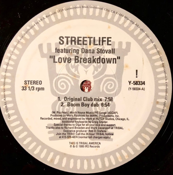Streetlife Feat. Dana Stovall - Love Breakdown | TRIBAL America (Y-58334) - 3 Streetlife Feat. Dana Stovall - Love Breakdown | TRIBAL America (Y-58334) - 3
