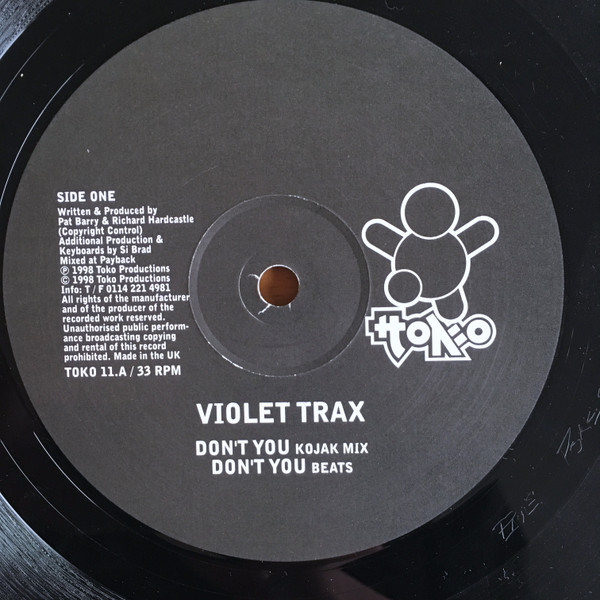 Violet Trax - Don't You | Toko Records (TOKO 11) - 2