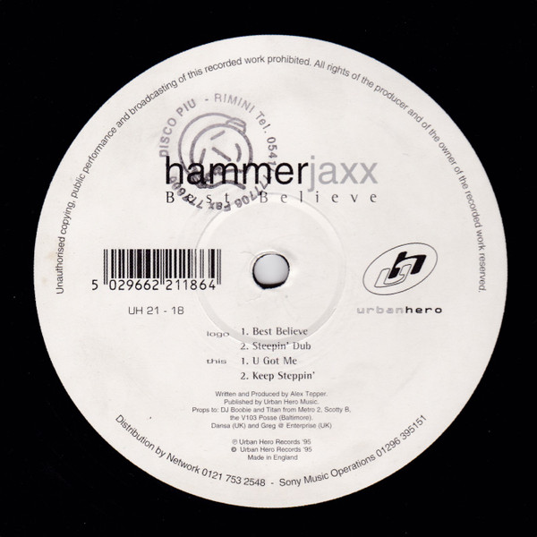 Hammer Jaxx - Best Believe | Urban Hero (UH 21 - 18)