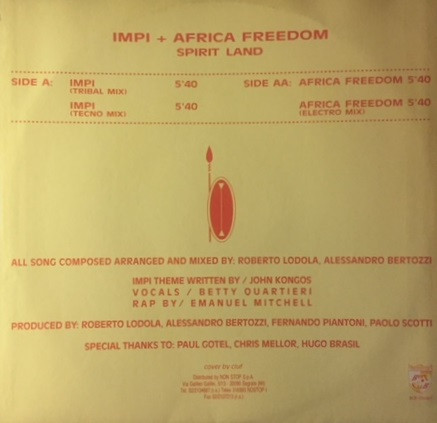 Spirit Land by Roberto Lodola - Impi / Africa Freedom | Beat Club Records (BCR 000491) - 4 Spirit Land by Roberto Lodola - Impi / Africa Freedom | Beat Club Records (BCR 000491) - 4