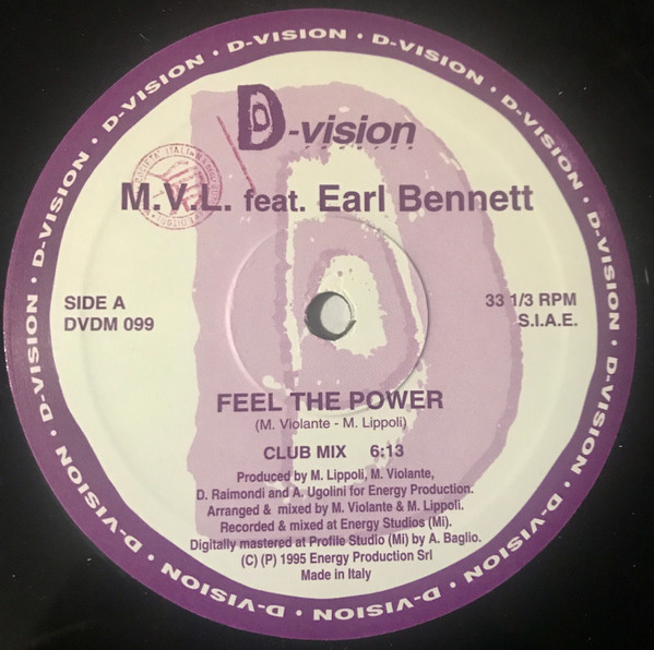 M.V.L. Feat. Earl Bennett - Feel The Power | D:vision Records (DVDM 099) - 2