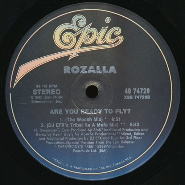 Rozalla - Are You Ready To Fly? | Epic (49 74729) - 4