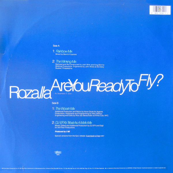 Rozalla - Are You Ready To Fly? | Epic (49 74729) - 2