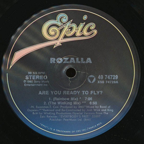 Rozalla - Are You Ready To Fly? | Epic (49 74729) - 3
