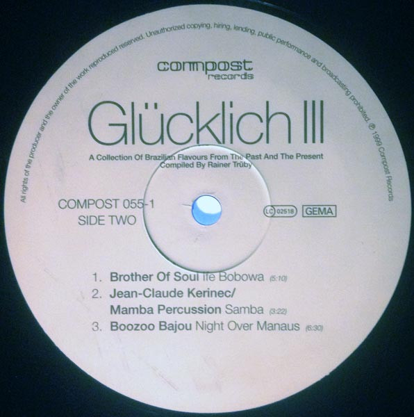 Various - Glücklich III (A Collection Of Brazilian Flavours From The Past And The Present) | Compost Records (COMPOST 055-1) - 4