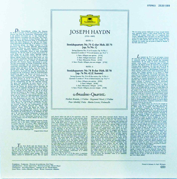 String Quartets in G Major And In B Flat Major