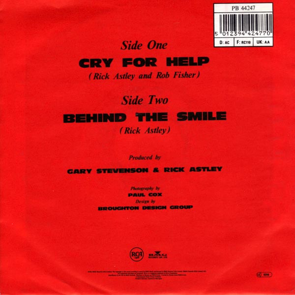 Rick Astley - Cry For Help | RCA (PB44247) - 2