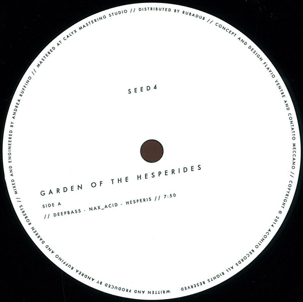 Deepbass , Nax_Acid - Garden Of The Hesperides | Aconito Records (SEED4)